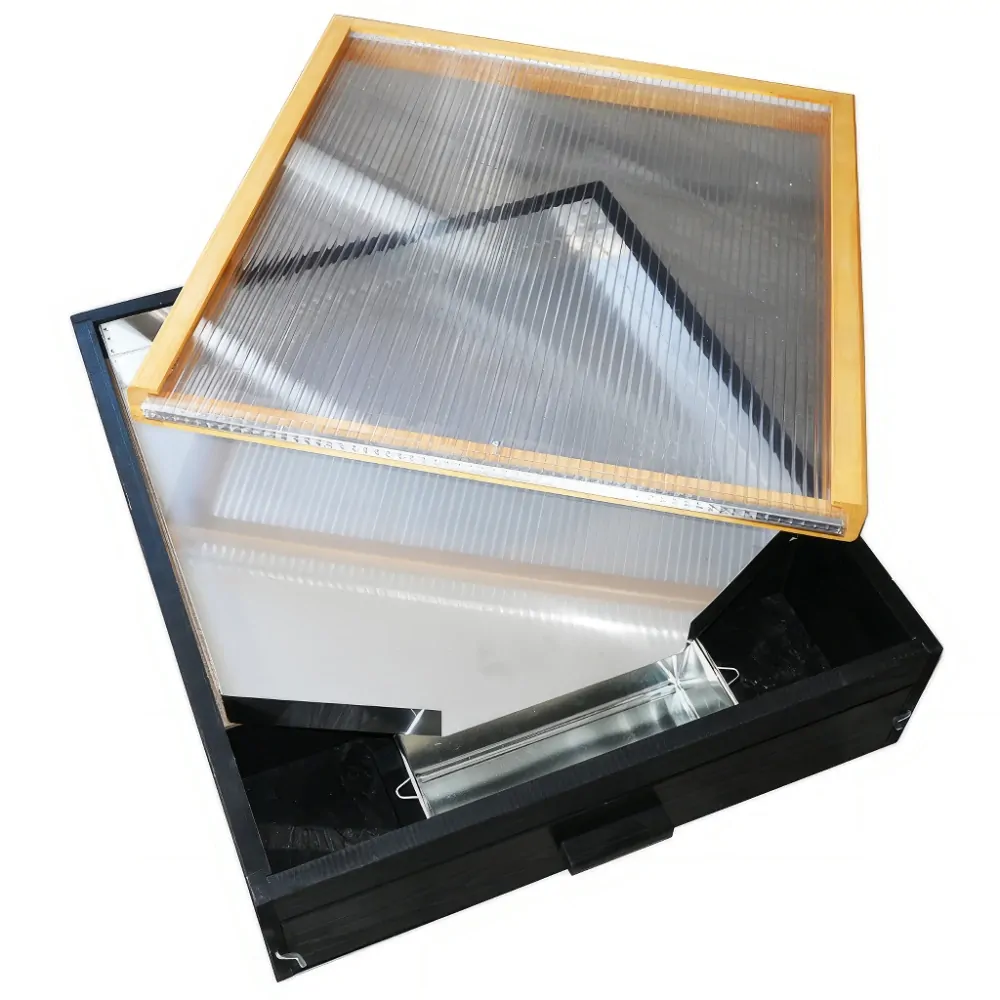 Tavidlo na vosk - sluneční, polykarbonát, nerezové 63x66 cm