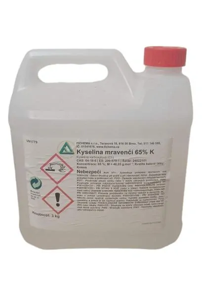 Kyselina mravenčí 65% 0,5 kg